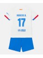 Barcelona Marcos Alonso #17 Replika Borta Kläder Barn 2023-24 Kortärmad (+ byxor)